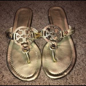 Tory Burch Gold Miller Sandal